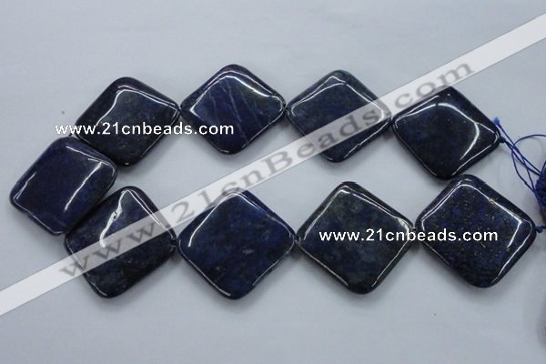 CNL693 15.5 inches 35*35mm diamond natural lapis lazuli beads