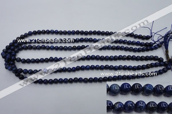 CNL713 15.5 inches 6mm round natural lapis lazuli gemstone beads