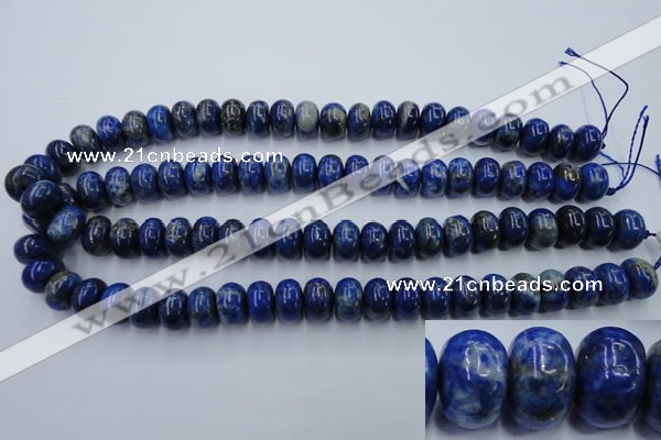 CNL725 15.5 inches 9*15mm rondelle natural lapis lazuli gemstone beads