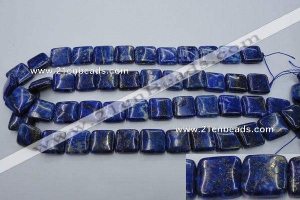 CNL770 15.5 inches 16*16mm square natural lapis lazuli gemstone beads