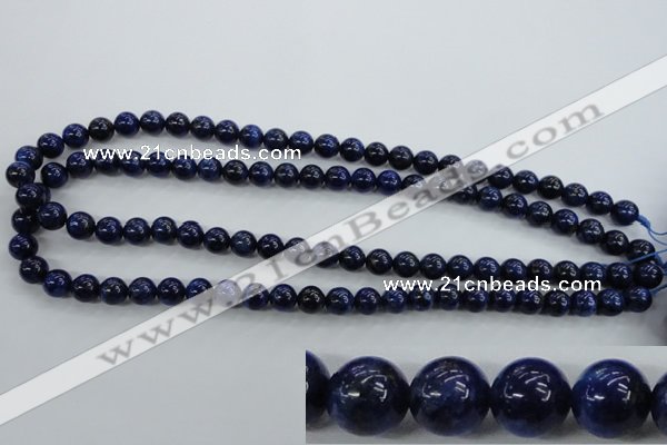 CNL852 15.5 inches 8mm round natural lapis lazuli gemstone beads