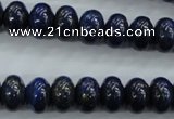 CNL864 15.5 inches 8*12mm rondelle natural lapis lazuli gemstone beads