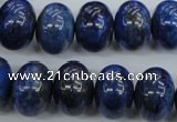 CNL866 15.5 inches 12*16mm rondelle natural lapis lazuli gemstone beads