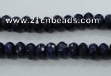 CNL872 15.5 inches 5*8mm faceted rondelle natural lapis lazuli beads