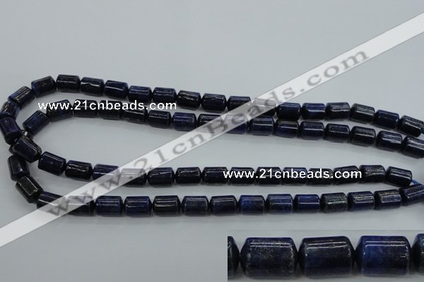 CNL883 15.5 inches 9*12mm tube natural lapis lazuli gemstone beads