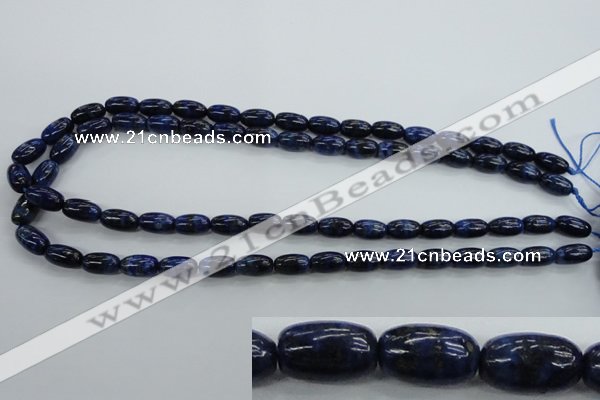 CNL891 15.5 inches 7*12mm rice natural lapis lazuli gemstone beads