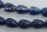 CNL901 15.5 inches 10*14mm teardrop natural lapis lazuli gemstone beads