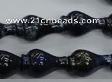 CNL918 15.5 inches 13*22mm vase-shaped natural lapis lazuli beads