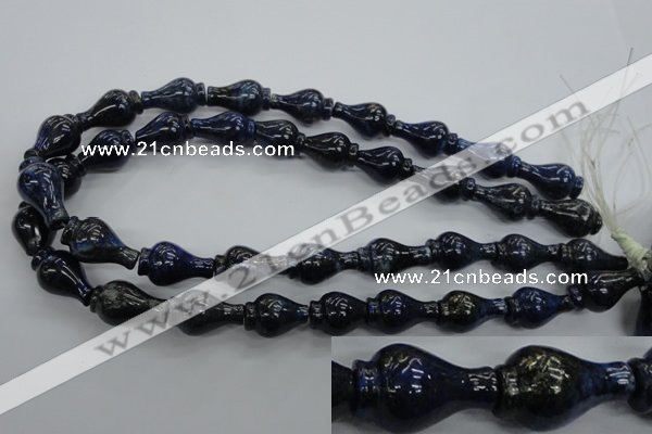 CNL918 15.5 inches 13*22mm vase-shaped natural lapis lazuli beads