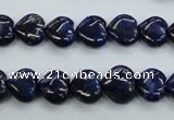 CNL931 15.5 inches 10*10mm heart natural lapis lazuli gemstone beads