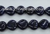 CNL932 15.5 inches 12*12mm heart natural lapis lazuli gemstone beads