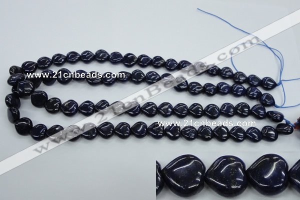 CNL932 15.5 inches 12*12mm heart natural lapis lazuli gemstone beads