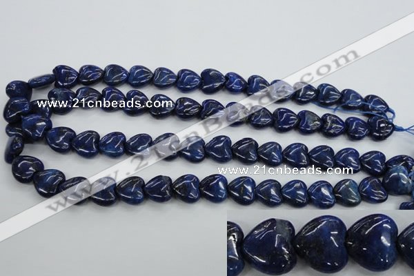 CNL934 15.5 inches 15*15mm heart natural lapis lazuli gemstone beads