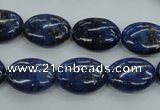 CNL942 15.5 inches 12*16mm oval natural lapis lazuli gemstone beads