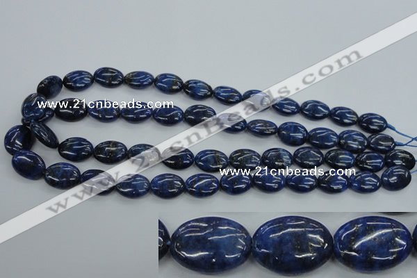 CNL942 15.5 inches 12*16mm oval natural lapis lazuli gemstone beads