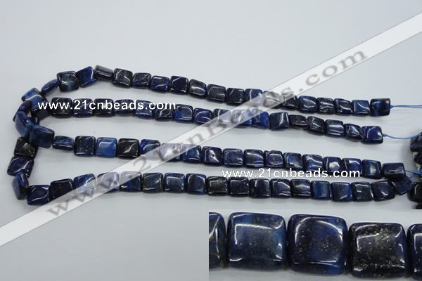 CNL961 15.5 inches 10*10mm square natural lapis lazuli gemstone beads