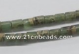 CNS07 16 inches 6*8mm cylinder natural serpentine jasper beads