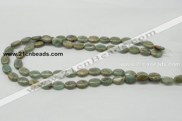 CNS11 16 inches 10*14mm oval natural serpentine jasper beads