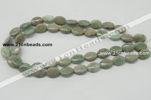 CNS12 16 inches 13*18mm oval natural serpentine jasper beads