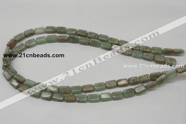 CNS18 16 inches 8*12mm rectangle natural serpentine jasper beads