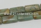 CNS19 16 inches 10*20mm rectangle natural serpentine jasper beads