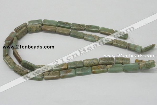 CNS19 16 inches 10*20mm rectangle natural serpentine jasper beads