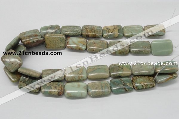 CNS20 16 inches 18*25mm rectangle natural serpentine jasper beads