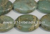 CNS242 15.5 inches 18*25mm oval natural serpentine jasper beads