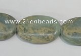 CNS243 15.5 inches 20*30mm oval natural serpentine jasper beads