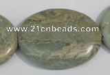 CNS246 15.5 inches 30*40mm oval natural serpentine jasper beads