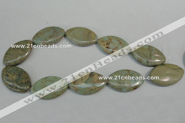 CNS248 15.5 inches 25*40mm marquise natural serpentine jasper beads