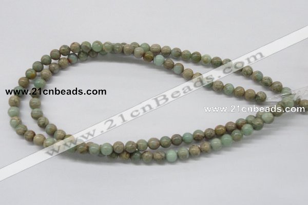 CNS25 16 inches 6mm round natural serpentine jasper beads wholesale