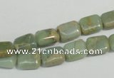 CNS254 15.5 inches 8*10mm rectangle natural serpentine jasper beads