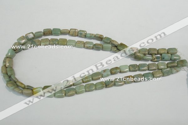 CNS254 15.5 inches 8*10mm rectangle natural serpentine jasper beads