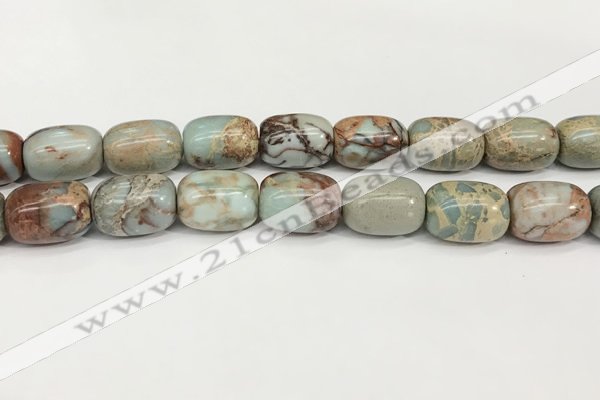 CNS313 15.5 inches 13*18mm drum serpentine jasper beads