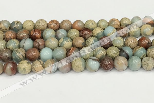 CNS333 15.5 inches 10mm round serpentine jasper beads wholesale