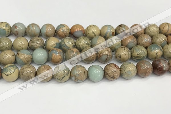 CNS334 15.5 inches 12mm round serpentine jasper beads wholesale