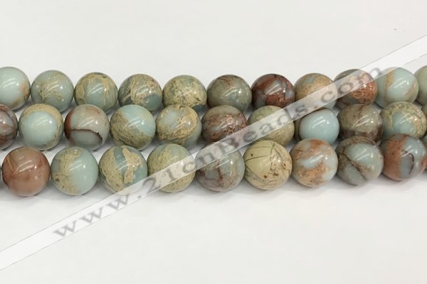 CNS336 15.5 inches 16mm round serpentine jasper beads wholesale