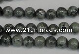 CNS400 15.5 inches 4mm round natural serpentine jasper beads