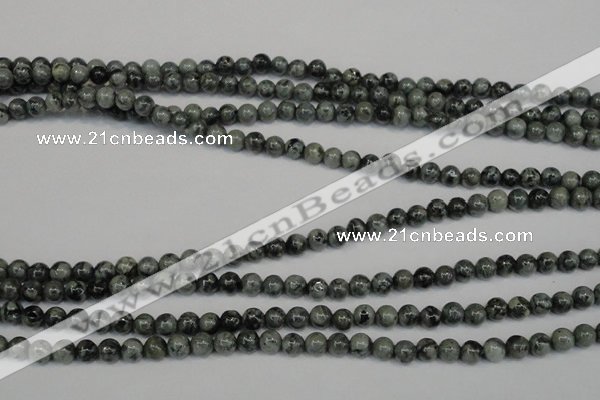 CNS400 15.5 inches 4mm round natural serpentine jasper beads