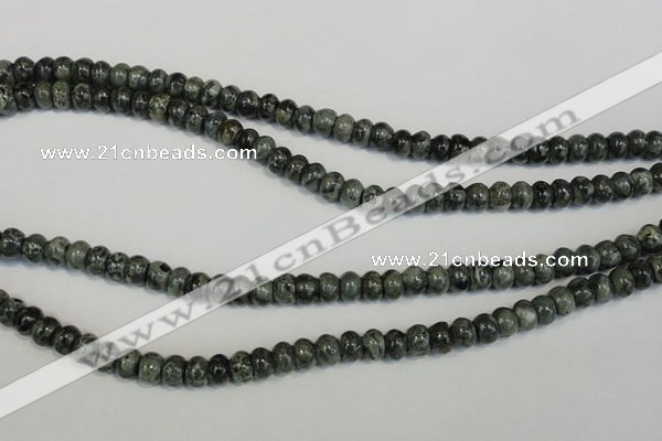 CNS410 15.5 inches 4*6mm rondelle natural serpentine jasper beads