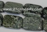 CNS438 15.5 inches 18*25mm rectangle natural serpentine jasper beads