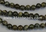 CNS500 15.5 inches 4mm round natural serpentine jasper beads