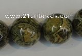 CNS508 15.5 inches 20mm round natural serpentine jasper beads