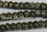 CNS510 15.5 inches 4*6mm rondelle natural serpentine jasper beads