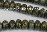 CNS512 15.5 inches 8*12mm rondelle natural serpentine jasper beads