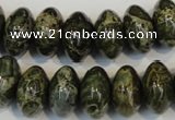 CNS515 15.5 inches 10*16mm rondelle natural serpentine jasper beads