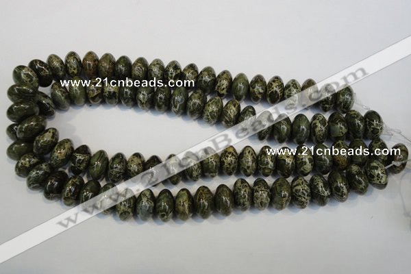 CNS515 15.5 inches 10*16mm rondelle natural serpentine jasper beads