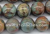 CNS67 15.5 inches 18mm round natural serpentine jasper beads