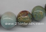 CNS70 15.5 inches 12mm - 24mm round natural serpentine jasper beads